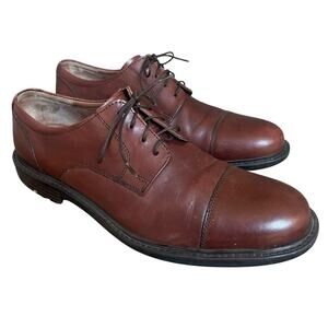 Johnston and Murphy Brown Cap Toe Oxford Shoes Size 9M
